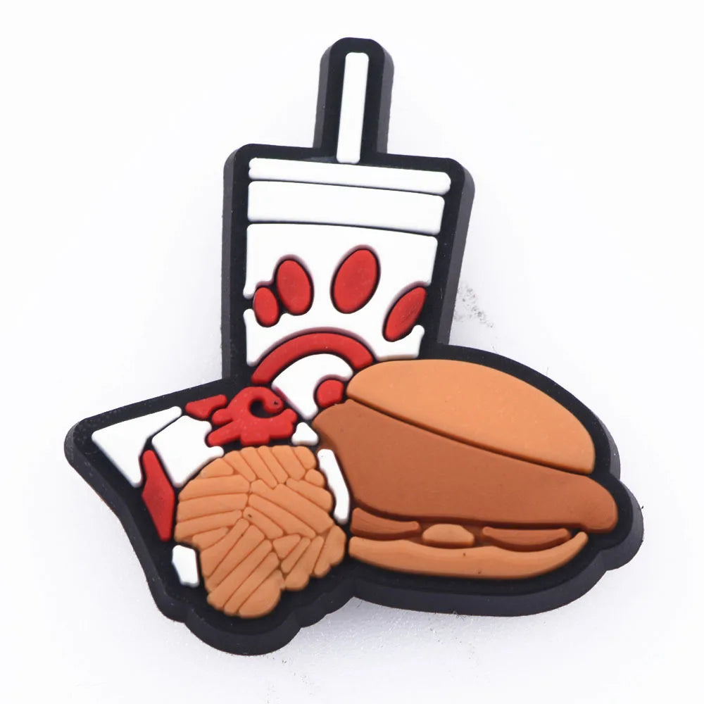 Food Shoe Charms  Drink Shoes Decoration Accessoriesfor Girls Boys Kids Wen Women Party Favor Gifts