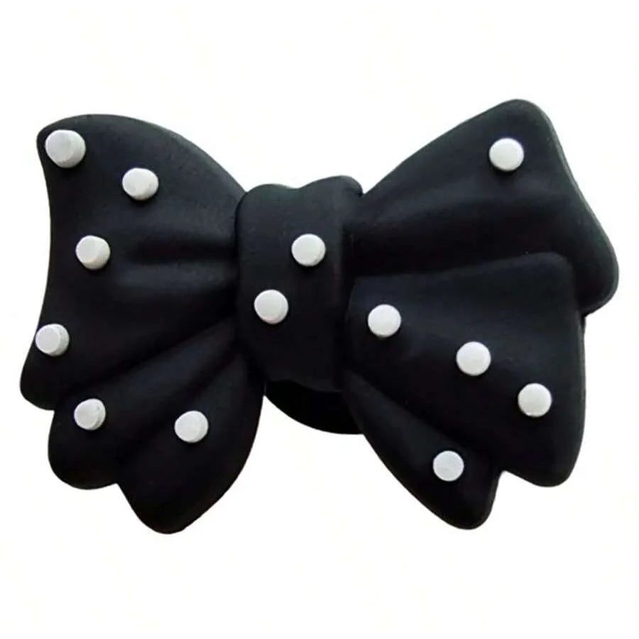 Black & White Kitty Shoe Charms