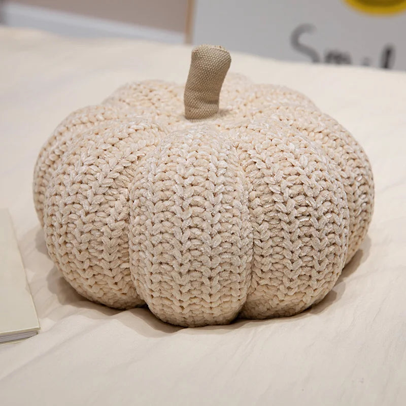 Knitted Pumpkin Plush Pillows Kawaii