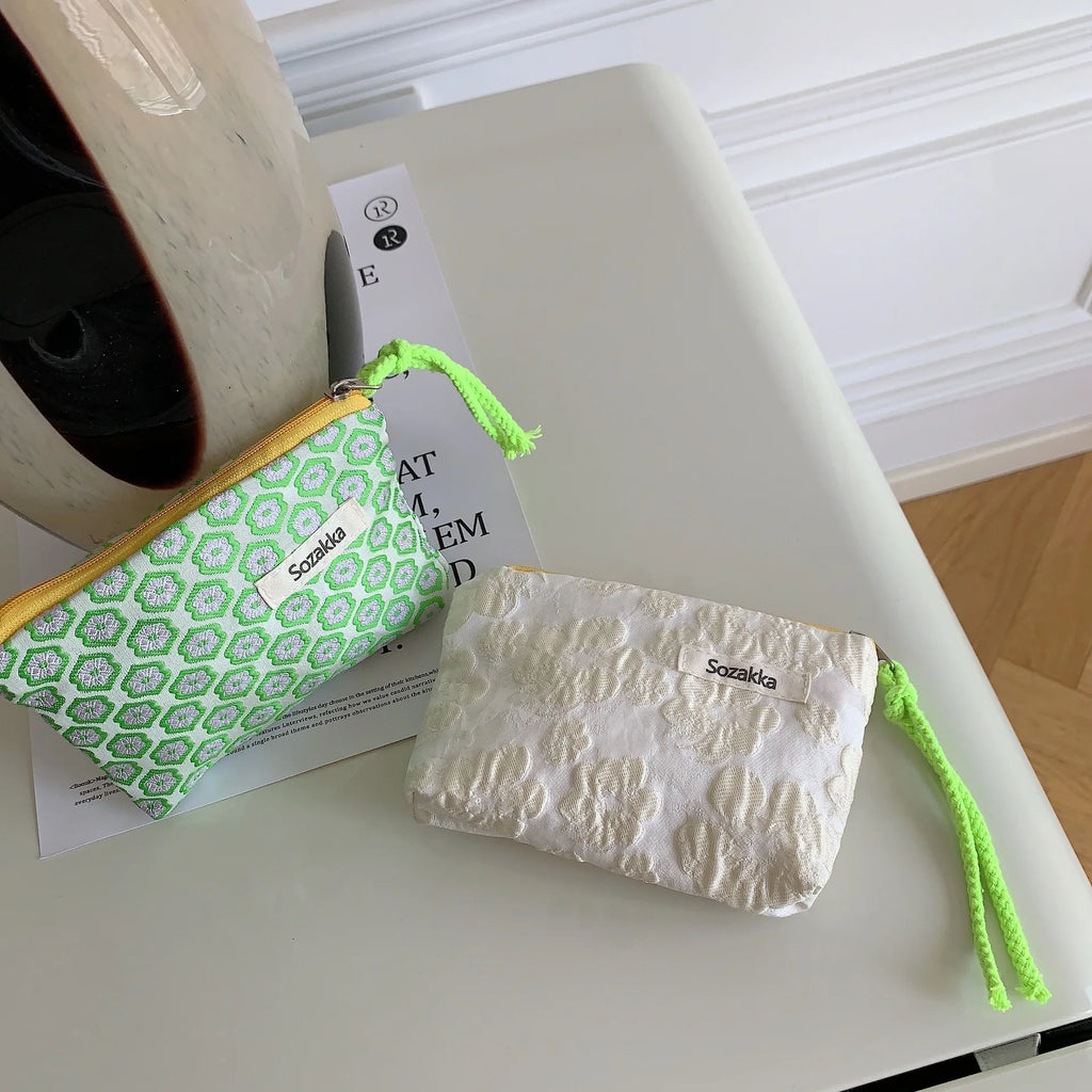 Kawaii Floral Travel Purse