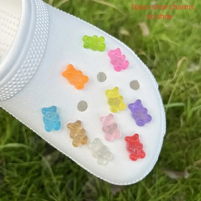 Glow in The Dark Candy Bear Shoe Charms