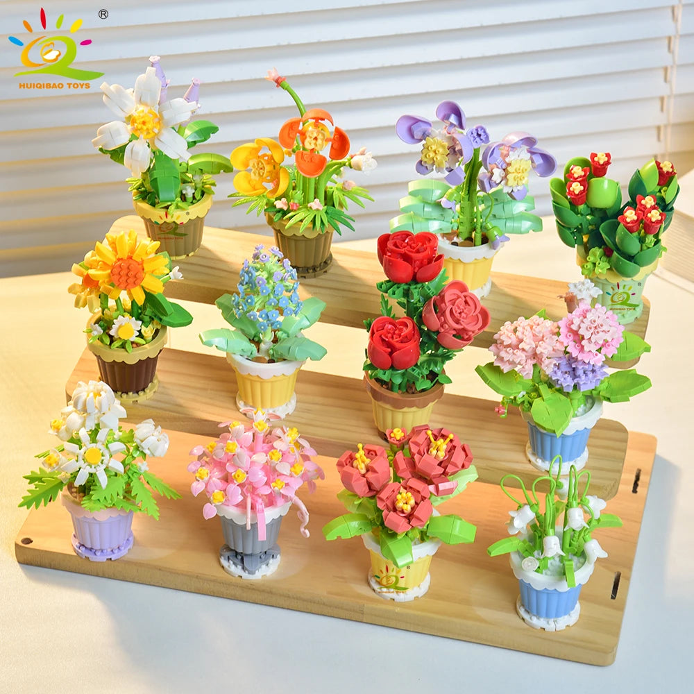 Eternal Flower Bouquet Building Blocks