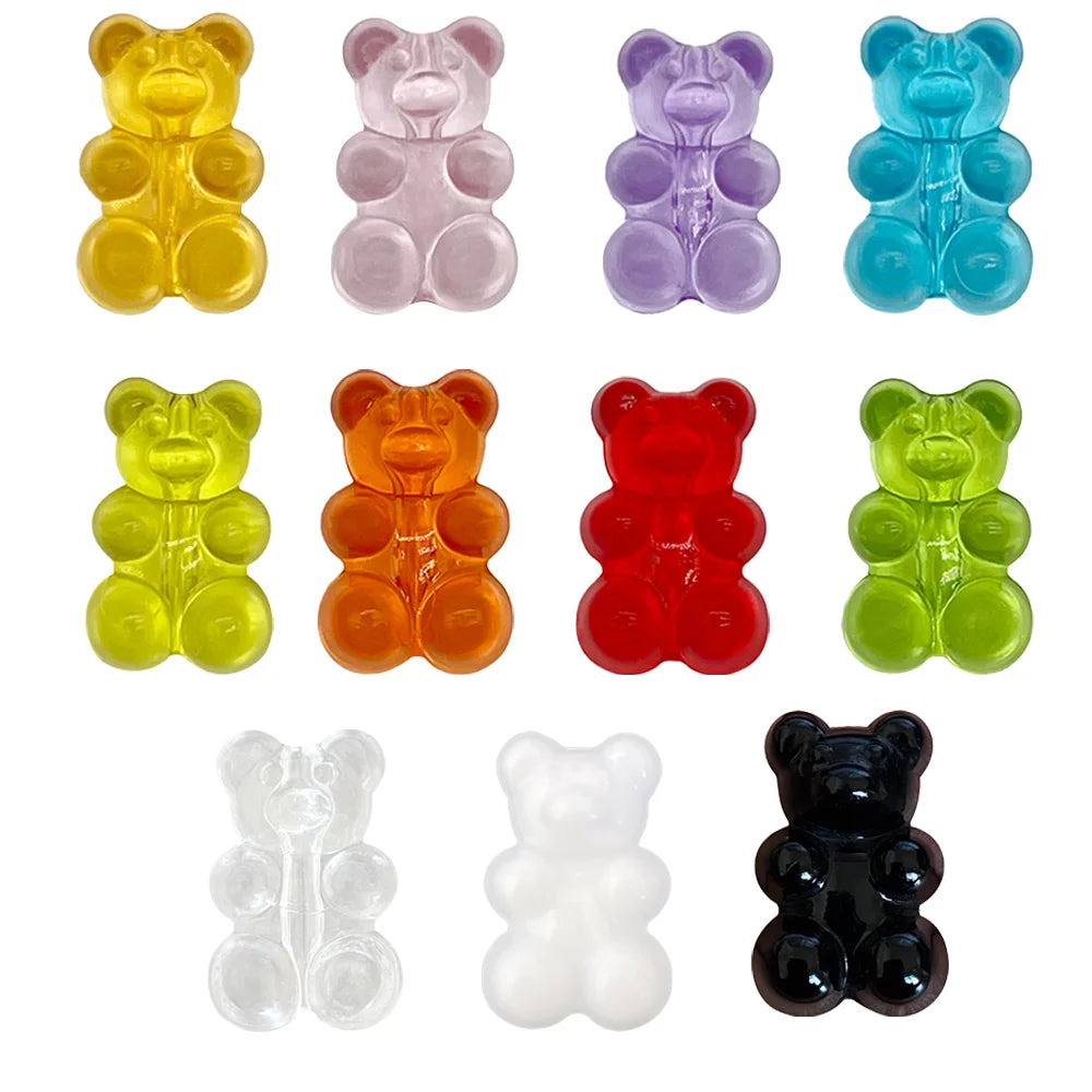 Glow in The Dark Candy Bear Shoe Charms
