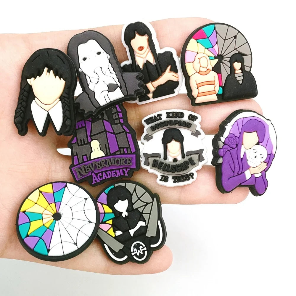 Wednesday Shoe Charms