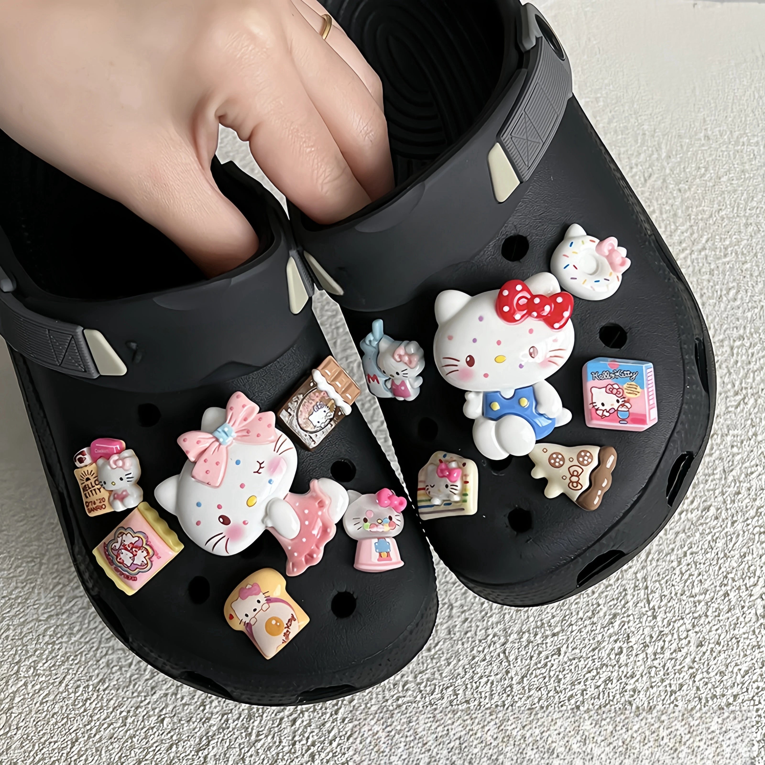 Kitty 3D Pink Shoe Charms