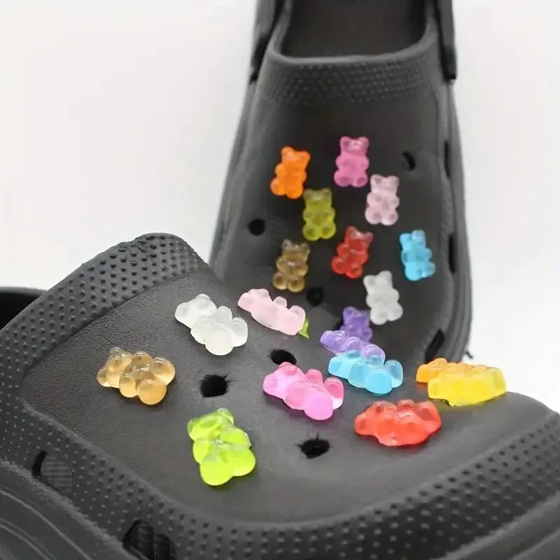 Glow in The Dark Candy Bear Shoe Charms