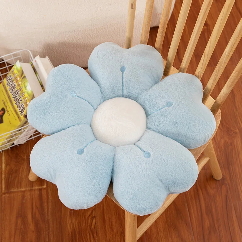 Plush Daisy Flower Pillow