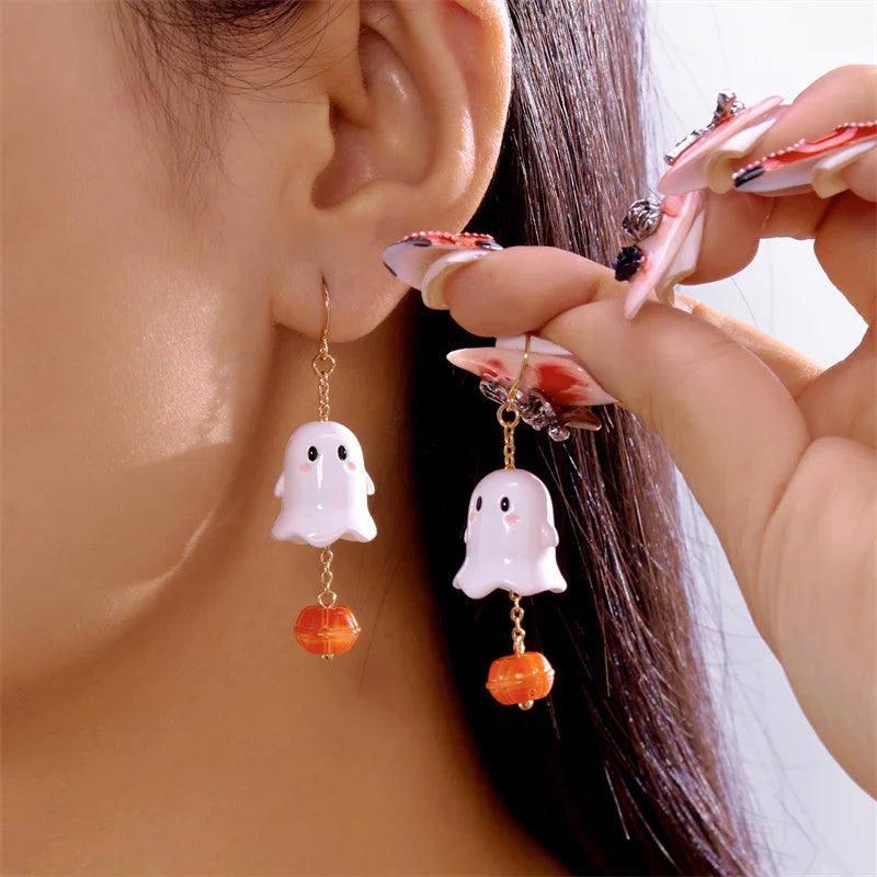 Halloween Enamel Drop Earrings