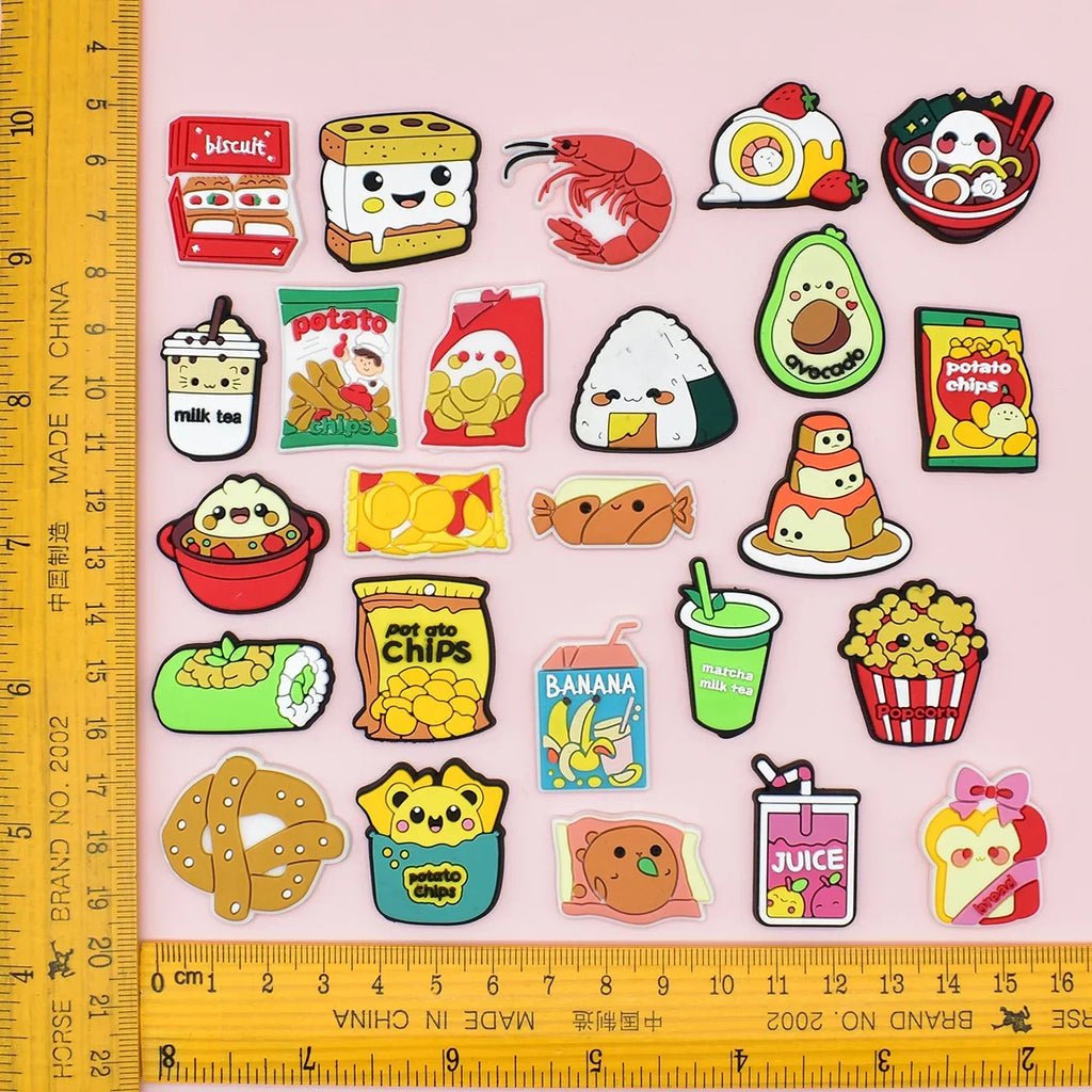 Cute Food Shoe Charms