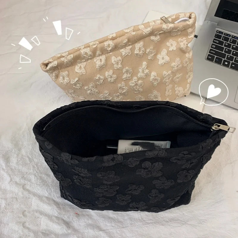 Cute Floral Cosmetic Bag