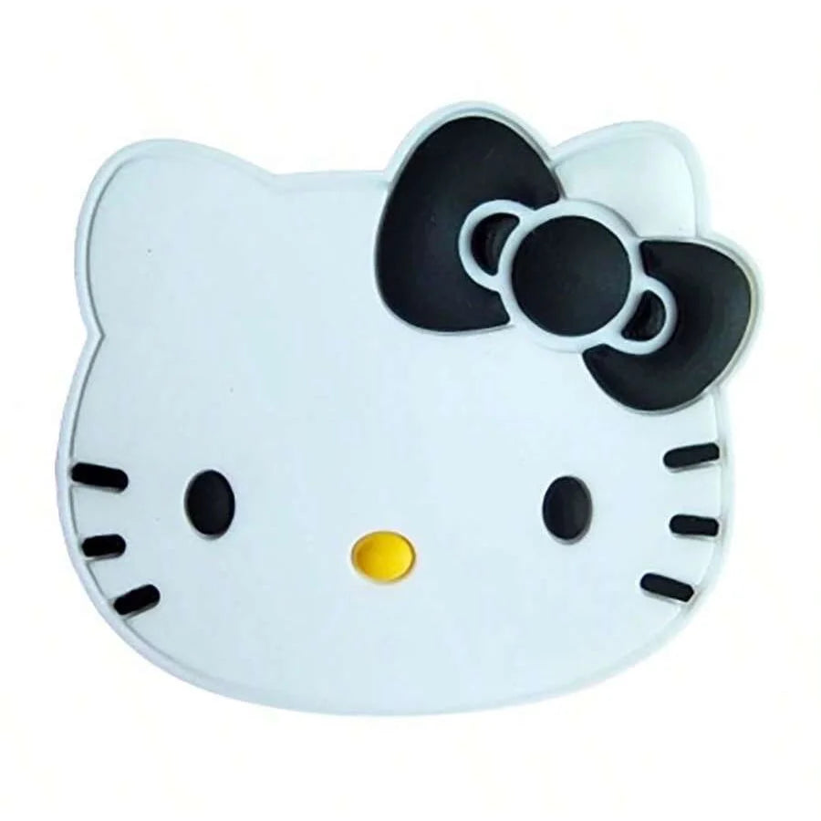 Black & White Kitty Shoe Charms