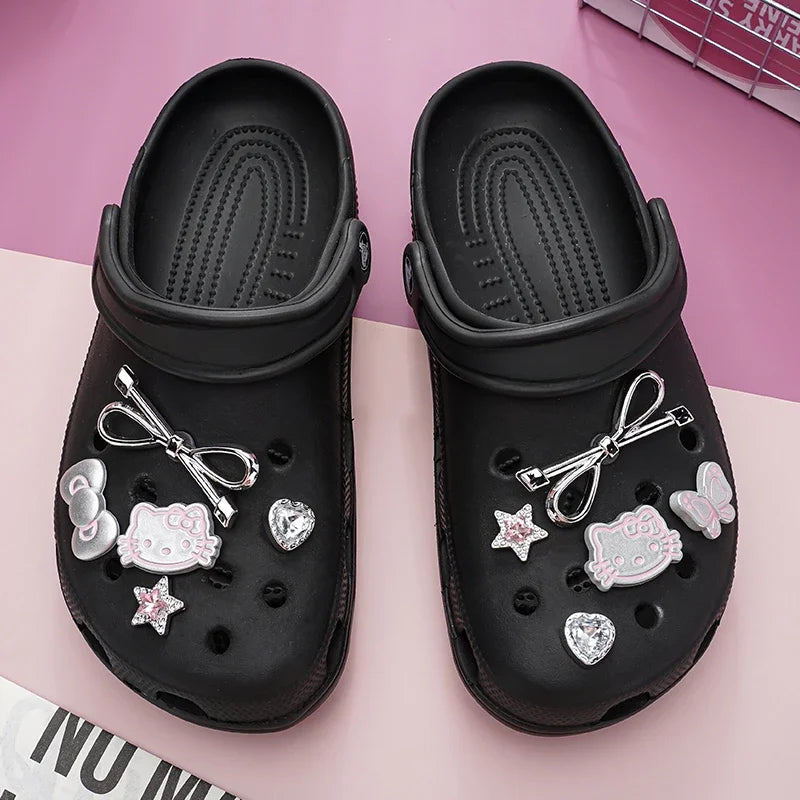 Kitty Silver Set Shoe Charms (10 Pcs)