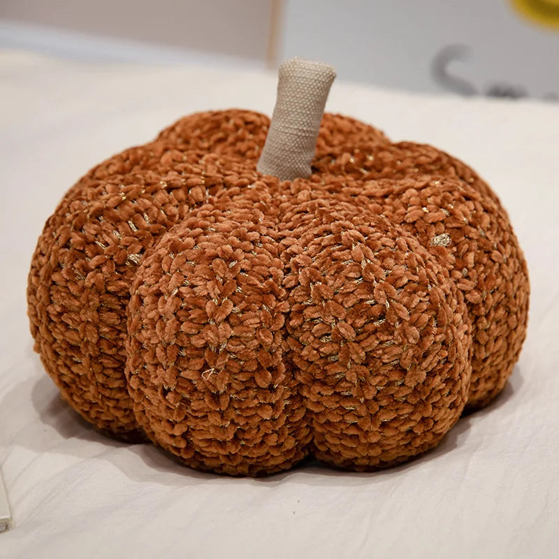 Knitted Pumpkin Plush Pillows Kawaii