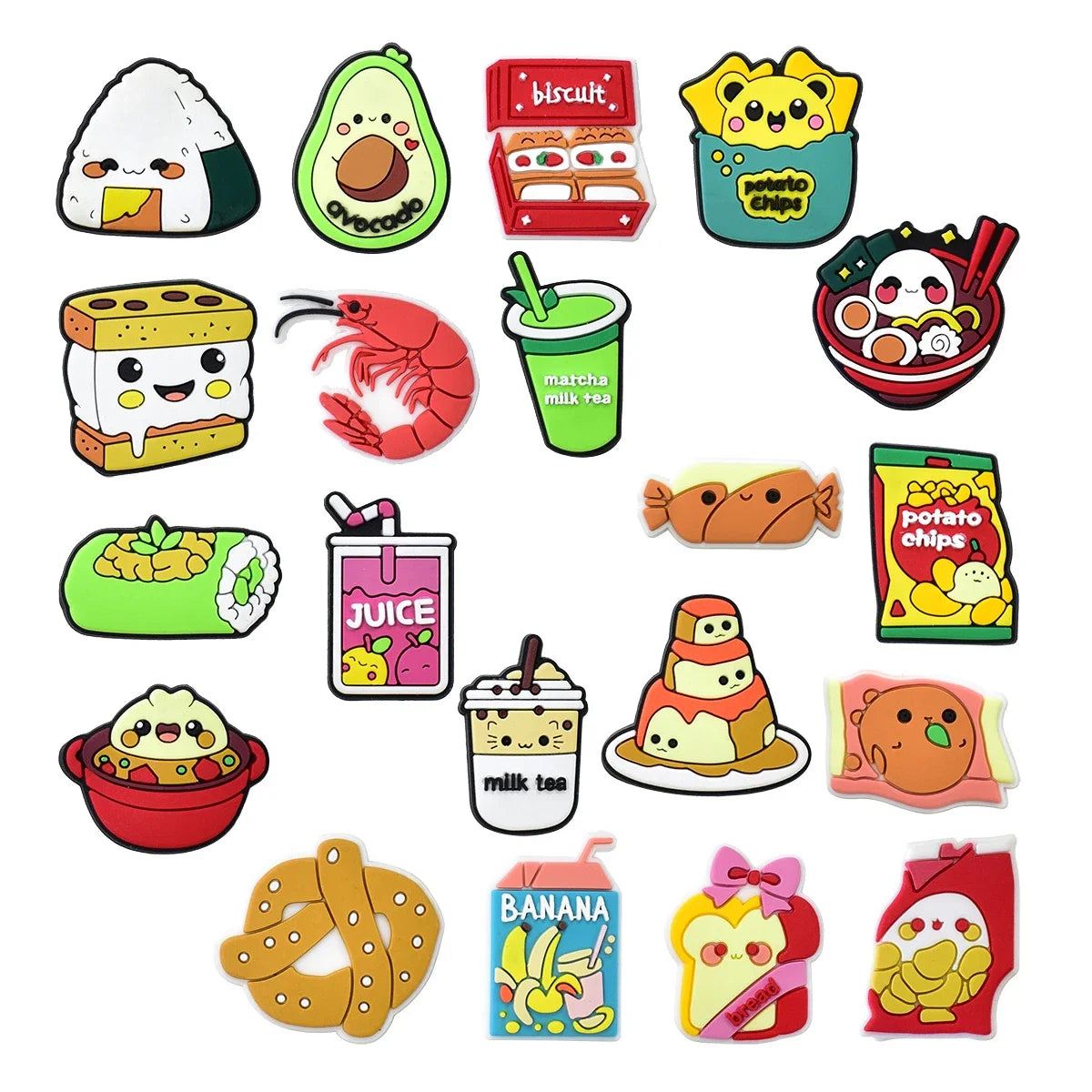 Cute Food Shoe Charms