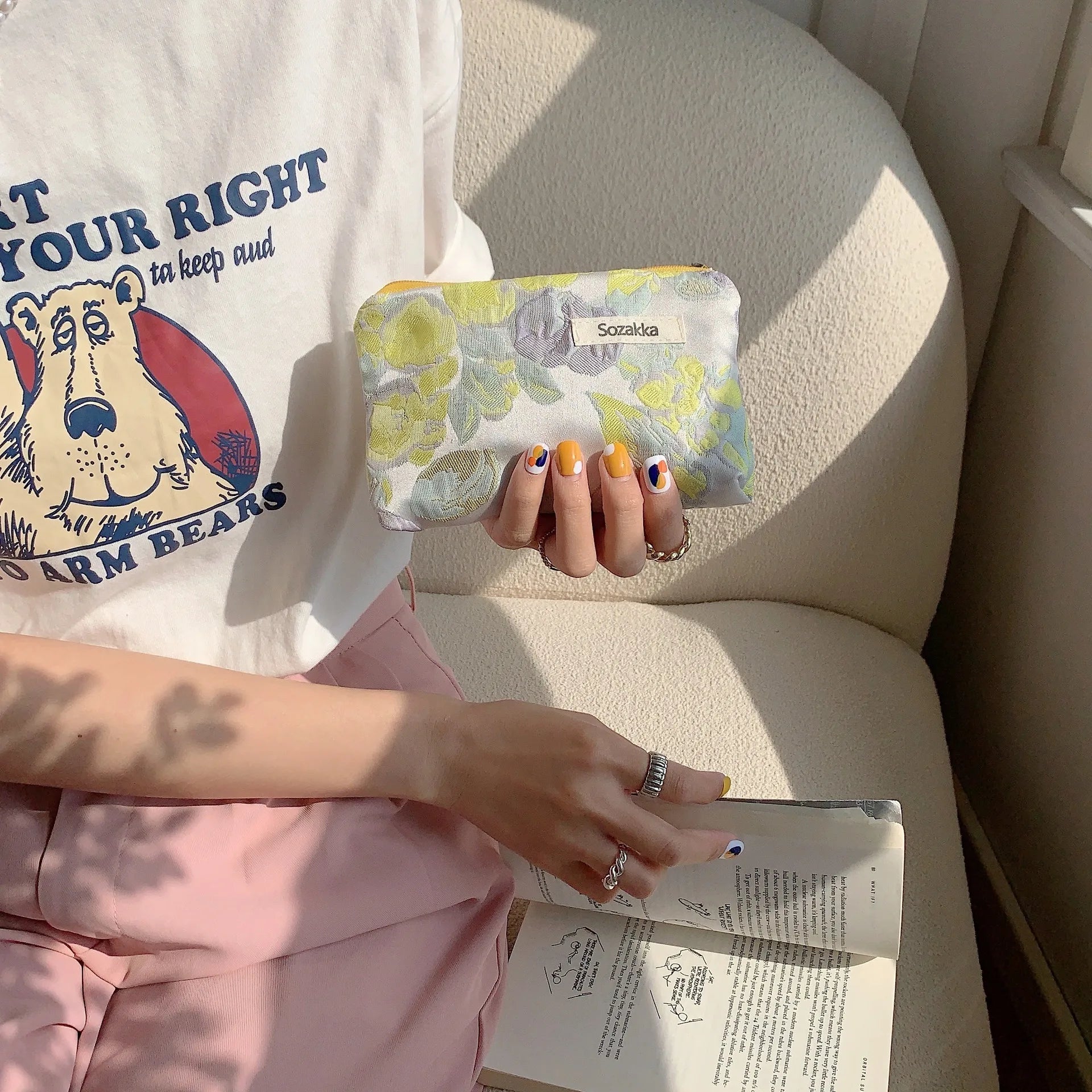 Kawaii Floral Travel Purse