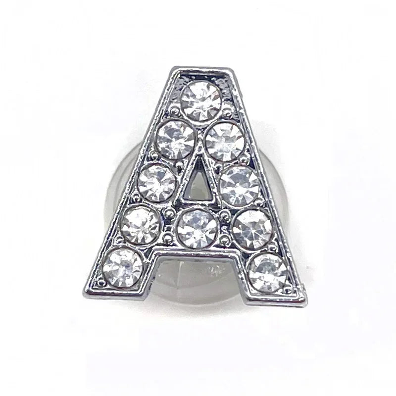 Rhinestones Letters Shoe Charms