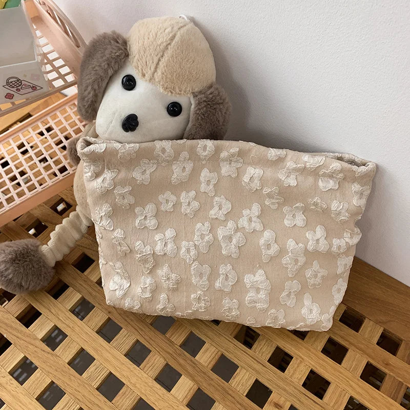 Cute Floral Cosmetic Bag