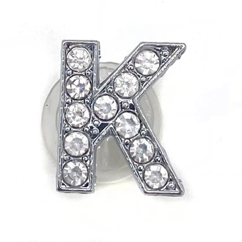 Rhinestones Letters Shoe Charms