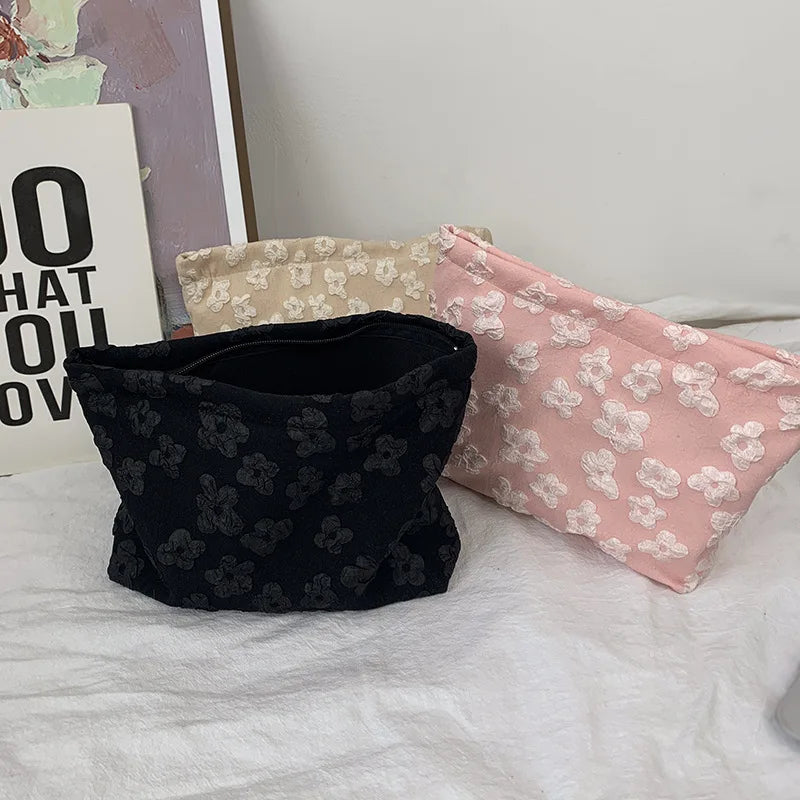 Cute Floral Cosmetic Bag