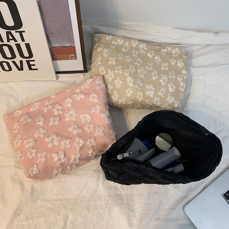 Cute Floral Cosmetic Bag
