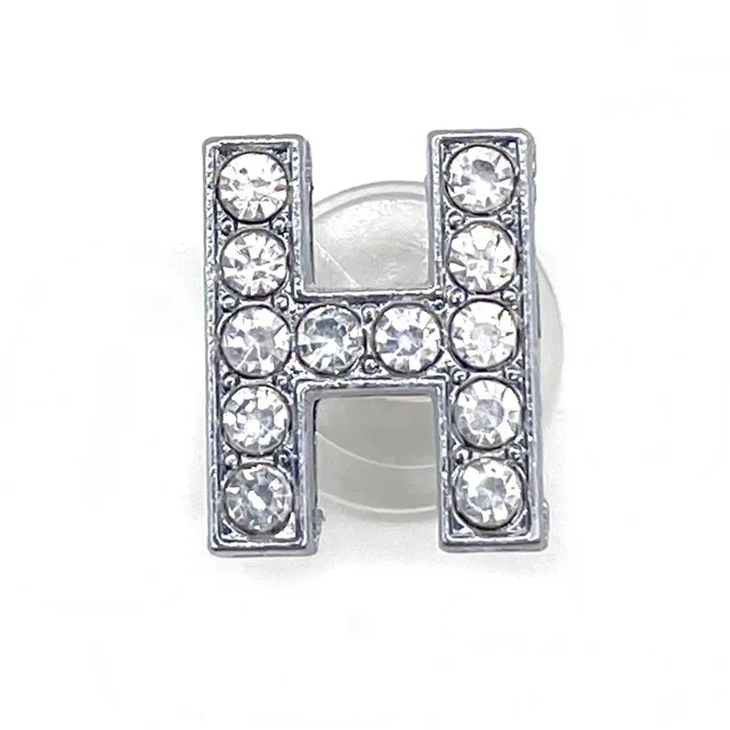 Rhinestones Letters Shoe Charms