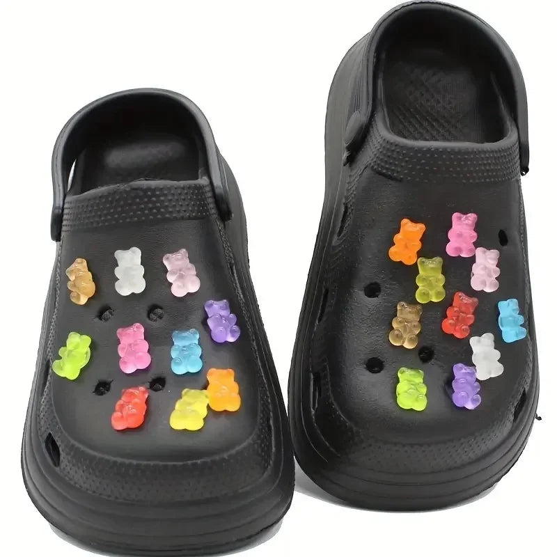 Glow in The Dark Candy Bear Shoe Charms
