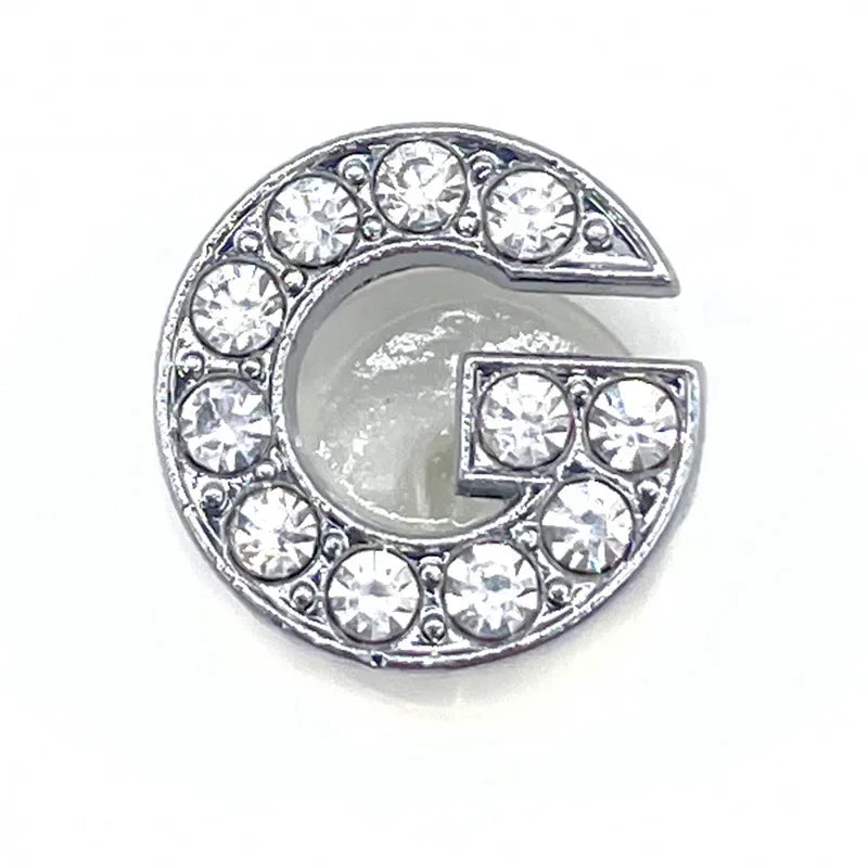 Rhinestones Letters Shoe Charms