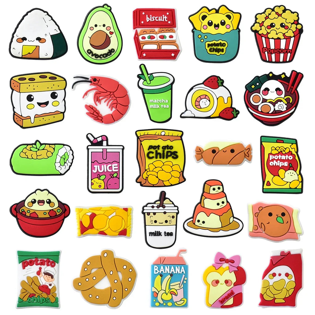 Cute Food Shoe Charms