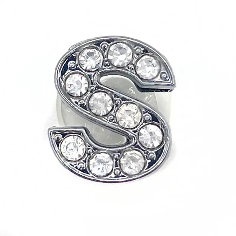 Rhinestones Letters Shoe Charms