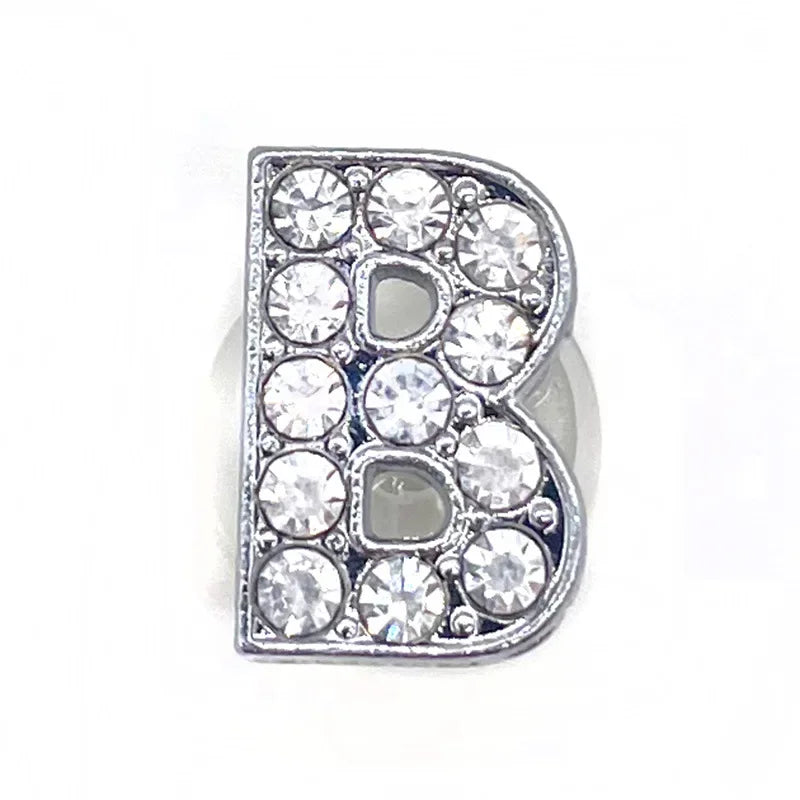 Rhinestones Letters Shoe Charms