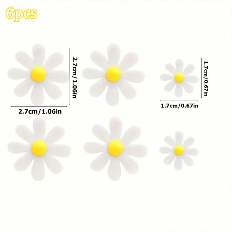 Daisy Flowers Shoe Charms