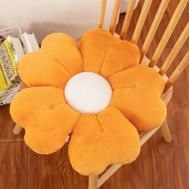 Plush Daisy Flower Pillow
