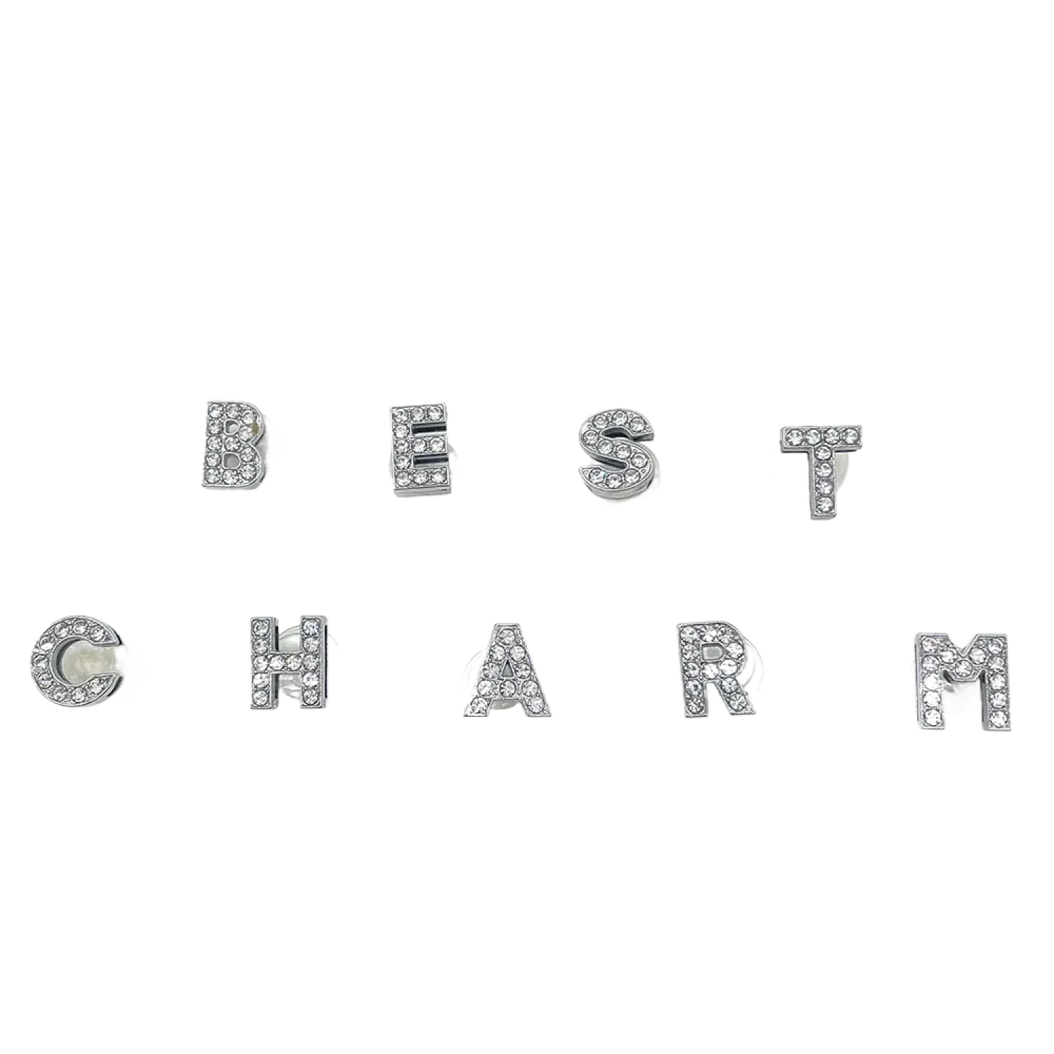 Rhinestones Letters Shoe Charms