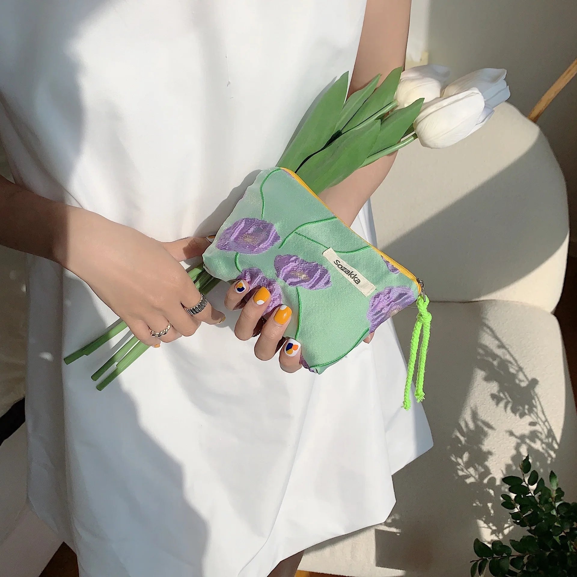 Kawaii Floral Travel Purse